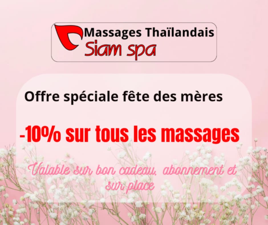 Fête des Mères : – 10 % de réduction sur tous nos soins !